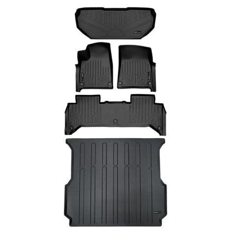 2 Row Floor mats w/ Fr Trunk Liner & Truck Bed Mat <br> 22-23 Rivian R1T