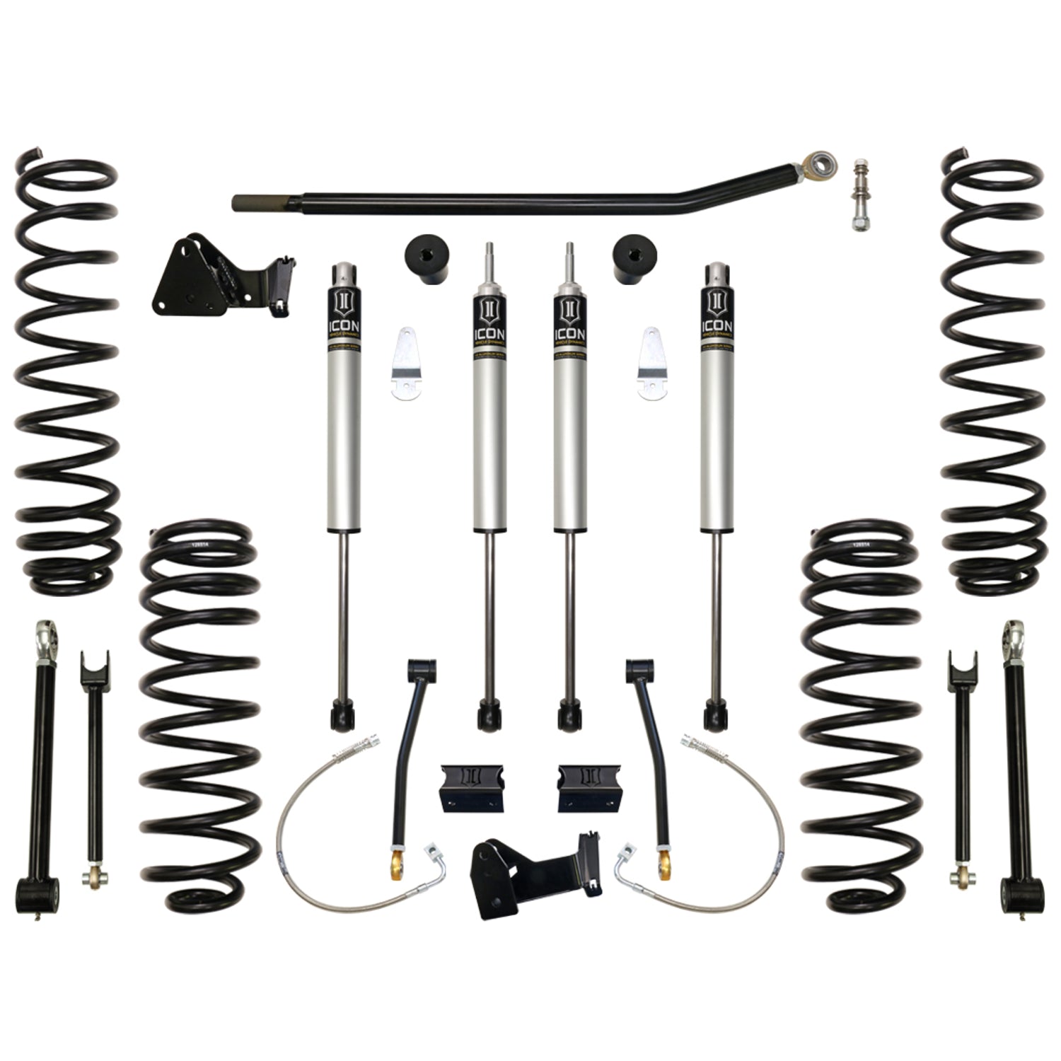 4.5in Stage 1 Suspension System <br> 2007-2017 Jeep Wrangler 2018 Wrangler JK