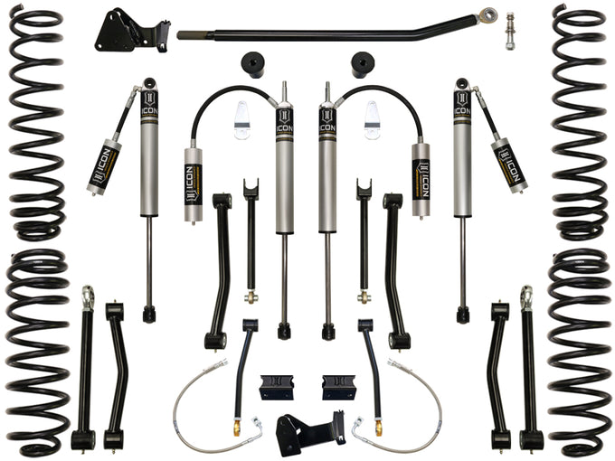 4.5in Stage 2 Suspension System <br> 2007-2017 Jeep Wrangler 2018 Wrangler JK