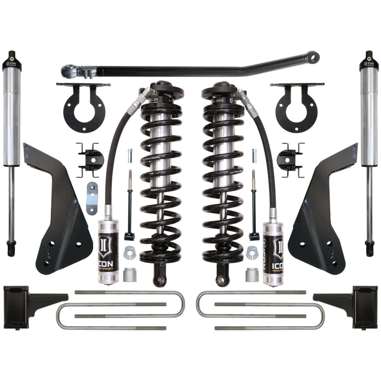 4-5.5in Stage 2 Coilover Conversion System <br> 2005-2007 Ford F-250 F-350 Super Duty