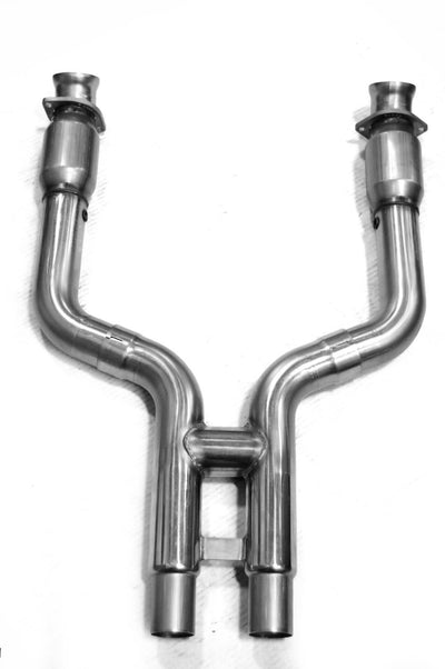 3 in. x 2-1/2 in. OEM SS GREEN Catted H-Pipe<br>07-10 Shelby GT500
