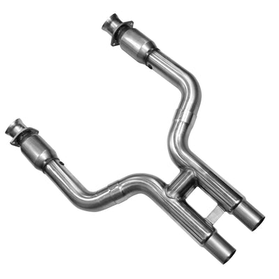 3 in. x 2-3/4 in.OEM SS Catted H-Pipe<br>11-14 Ford Mustang GT 5.0L
