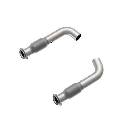3 in. SS GREEN Catted Connection Pipes<br>15-26 Ford Mustang GT 5.0L