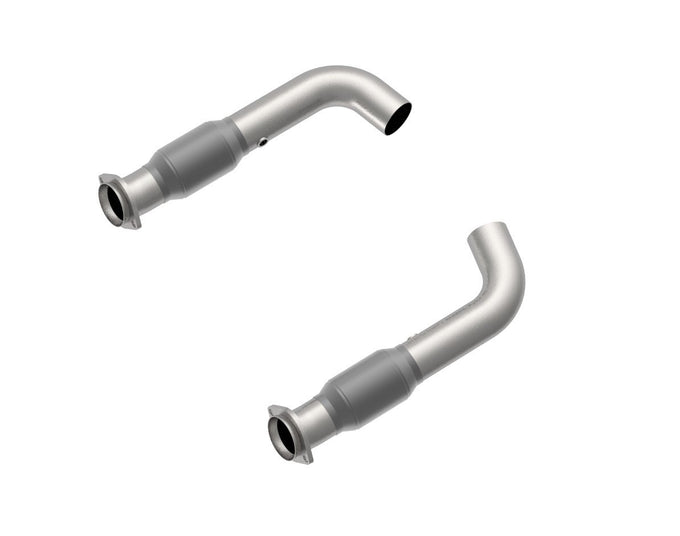 3 in. SS GREEN Catted Connection Pipes<br>15-26 Ford Mustang GT 5.0L