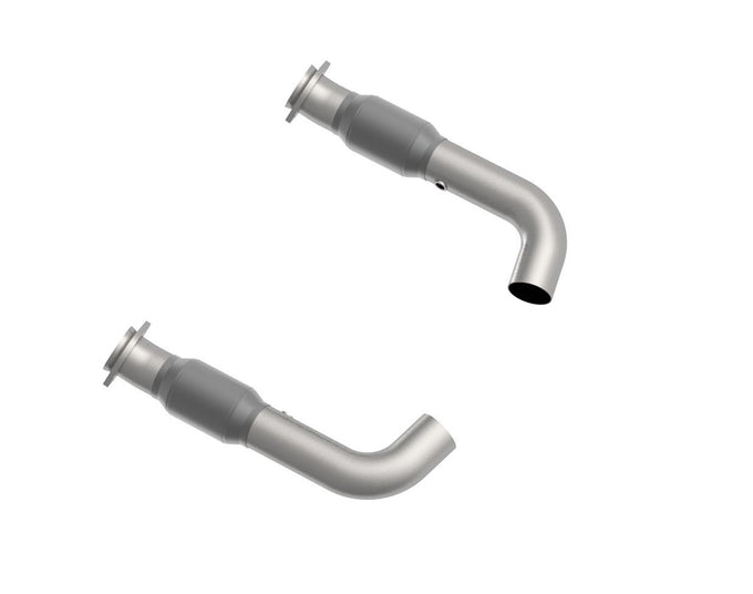 3 in. SS GREEN Catted Connection Pipes<br>15-26 Ford Mustang GT 5.0L