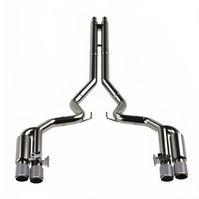 3 in. Active Shotgun Style Cat-Back H<br>18-26 Ford Mustang 5.0L w/Carbon Tips