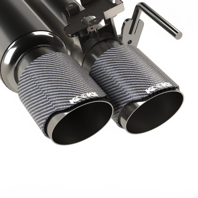 3 in. Active Shotgun Style Cat-Back H<br>18-26 Ford Mustang 5.0L w/Carbon Tips