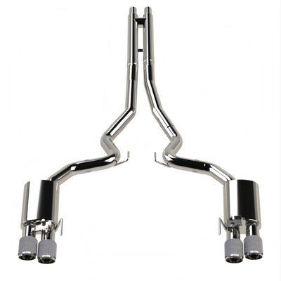 3 in. Active Touring Style Cat-Back H<br>18-26 Mustang 5.0L w/Carbon Tips