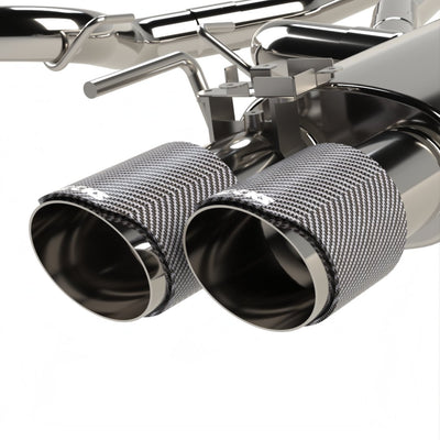 3 in. Active Touring Style Cat-Back H<br>18-26 Mustang 5.0L w/Carbon Tips