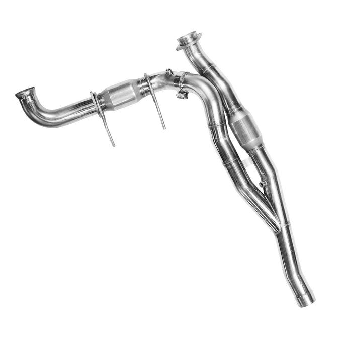 3 in. SS GREEN Catted Y-Pipe<br>10-14 Ford F150 Raptor 6.2L