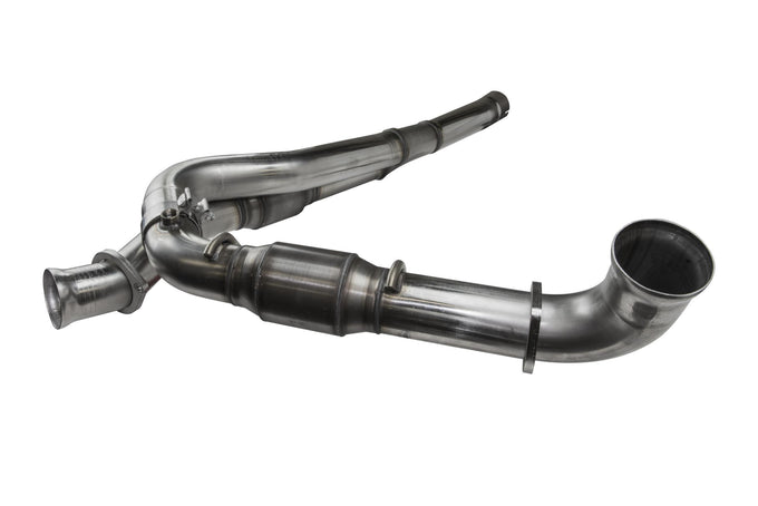 3 in. SS GREEN Catted Y-Pipe<br>10-14 Ford F150 Raptor 6.2L