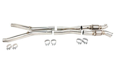 3 in. SS Catted X-Pipe<br>09-13 Chevy Corvette 6.2L