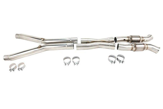 3 in. SS Catted X-Pipe<br>09-13 Chevy Corvette 6.2L