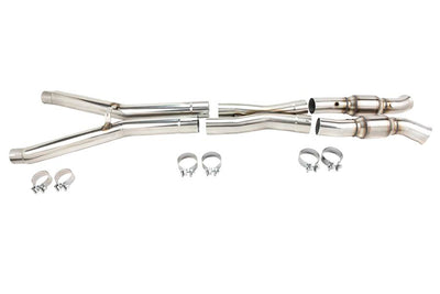 3 in. SS GREEN Catted X-Pipe<br>09-13 Chevy Corvette 6.2L