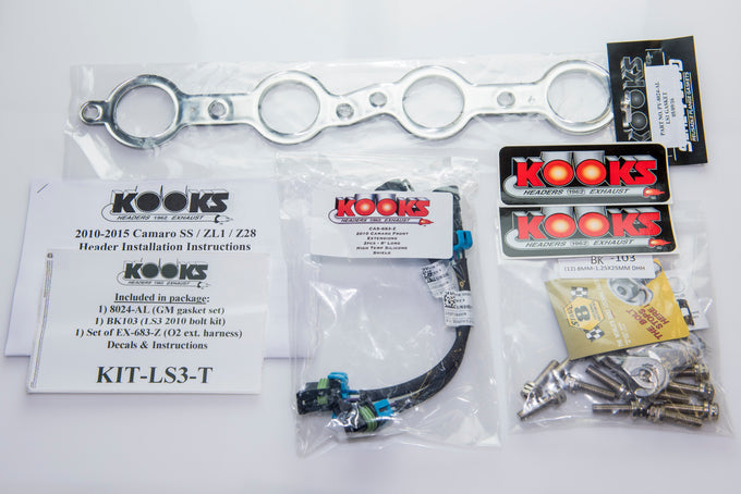 1-7/8 in. Stainless Headers & GREEN OEM Connections<br>10-15 Chevy Camaro SS/ZL1