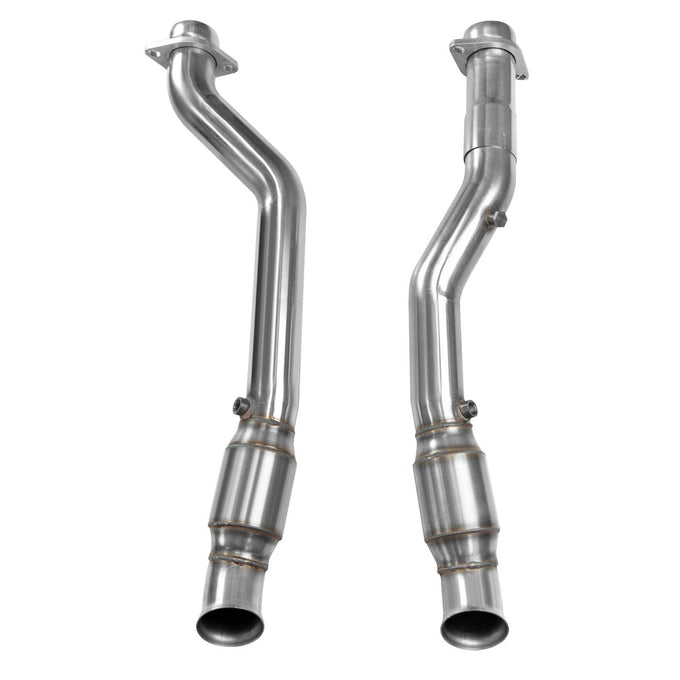 3 in. SS GREEN Catted OEM Connections<br>12-20 Jeep/Durango 6.4L Trackhawk 6.2L