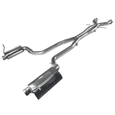 3 in. SS Cat-Back For OEM Tips<br>12-20 Jeep SRT/Trackhawk 6.4L/6.2L