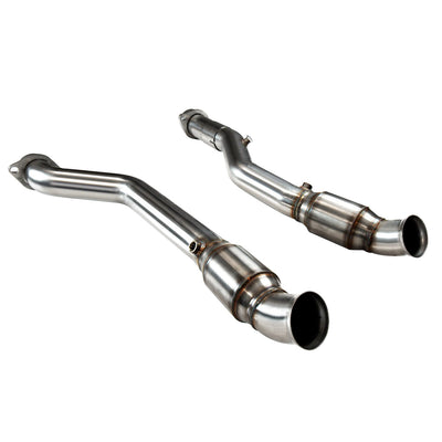 3 in. SS GREEN Catted OEM Connections<br>11-21 WK2 Jeep & 11-26 Durango 5.7L