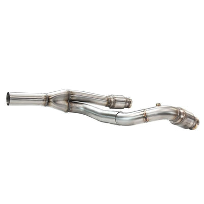 3 in. SS GREEN Catted Y-Pipe for LS Swap<br>07-18 Jeep Wrangler JK 4-Door