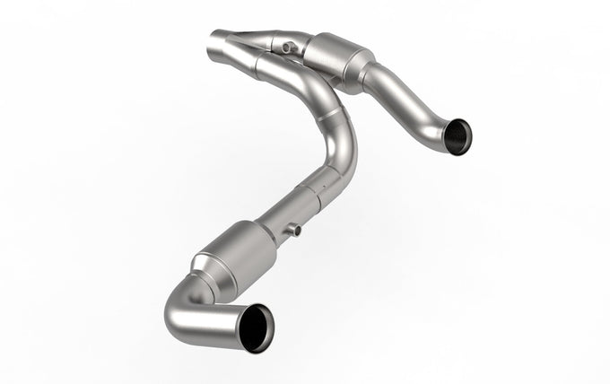 2-1/2 in. SS GREEN Catted Y-Pipe For HEMI Swap<br>07-18 Jeep Wrangler JK
