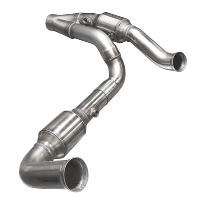 2-1/2 in. SS GREEN Catted Y-Pipe For HEMI Swap<br>07-18 Jeep Wrangler JK