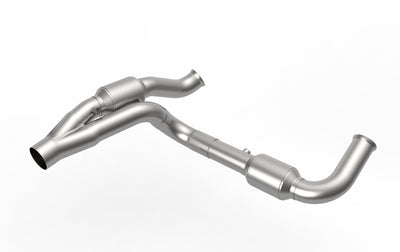 2-1/2 in. SS GREEN Catted Y-Pipe For HEMI Swap<br>07-18 Jeep Wrangler JK