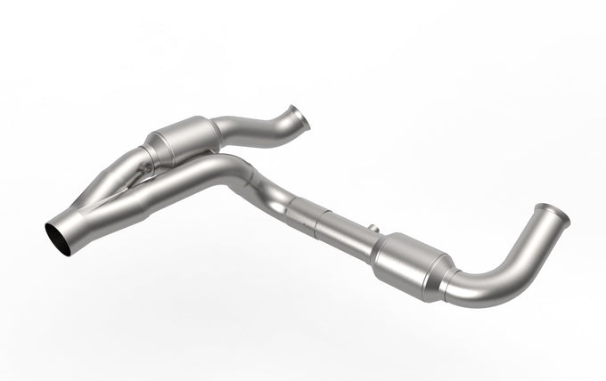 2-1/2 in. SS GREEN Catted Y-Pipe For HEMI Swap<br>07-18 Jeep Wrangler JK