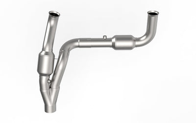2-1/2 in. SS GREEN Catted Y-Pipe For HEMI Swap<br>07-18 Jeep Wrangler JK