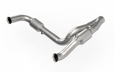 2-1/2 in. SS GREEN Catted Y-Pipe For HEMI Swap<br>07-18 Jeep Wrangler JK
