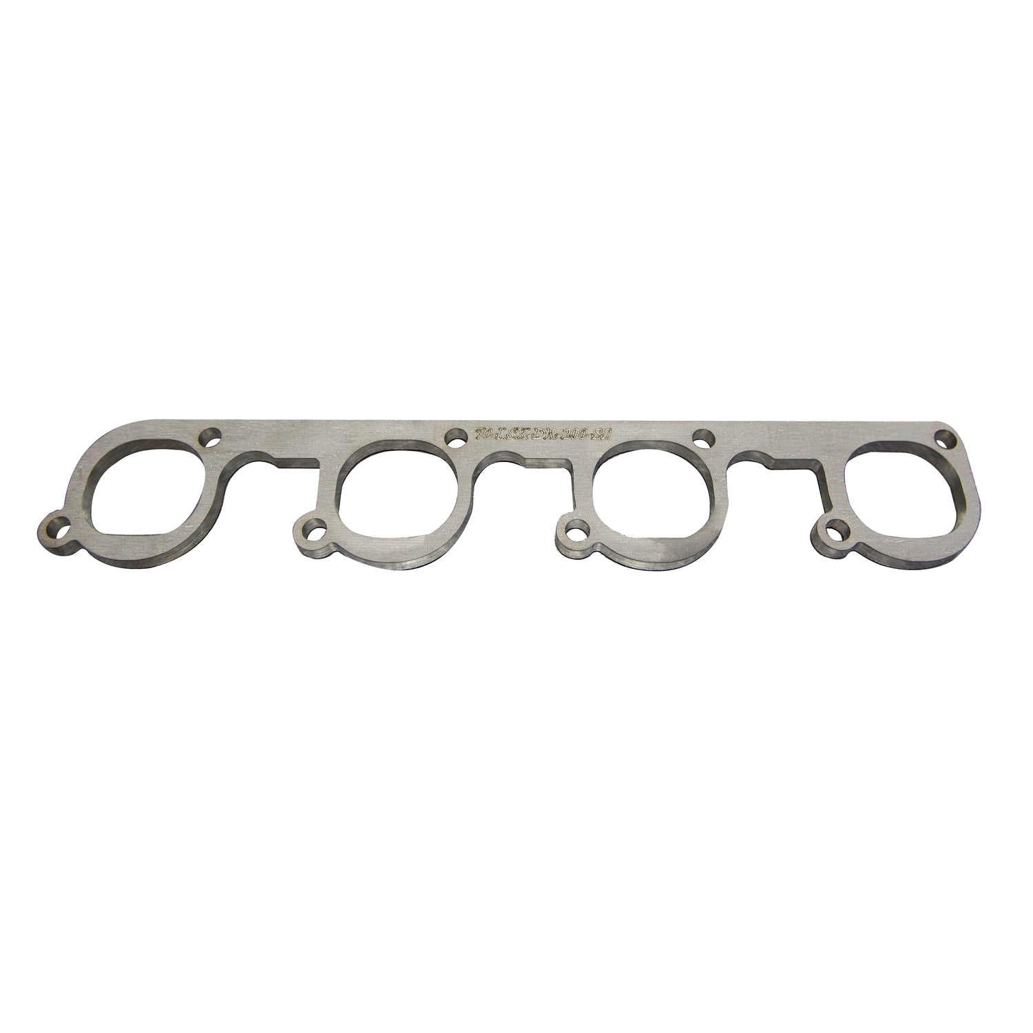 GM LSX DR Header Flange<br>3/8 in. Thick Stainless. D-Shaped Port for 2 in.