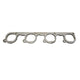 GM LSX DR Header Flange<br>3/8 in. Thick Stainless. D-Shaped Port for 2 in.