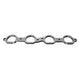 LSX Header Flange - 3/8 in. Thick Stainless<br>D Port for 2 in. Primaries