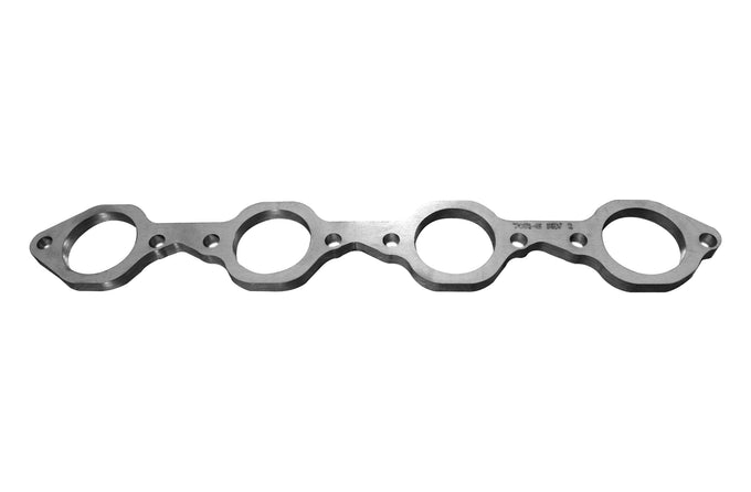 SBF Header Flange 3 in. Inline Bolt Pattern<br>3/8 in. Thick Stainless Ports for 1-7/8 in.