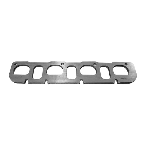 HEMI Right Side Header Flange<br>3/8 in. Thick Stainless. D Shaped Port for 1-7/8 in.