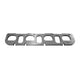 HEMI Right Side Header Flange<br>3/8 in. Thick Stainless. D Shaped Port for 1-7/8 in.
