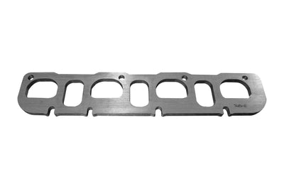 HEMI Right Side Header Flange<br>3/8 in. Thick Stainless. D Shaped Port for 1-7/8 in.