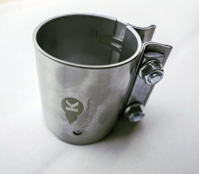 2-Bolt Band Clamp for Butt Joint Connections<br>2-3/4 in. Stainless Steel
