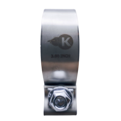 3 in. Stainless Steel Band Clamp<br>Notched Slip Joint Connections