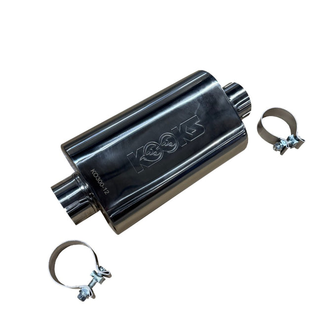 3 in. Oval Clamp In Center/Center Muffler<br>12 in. Long Body