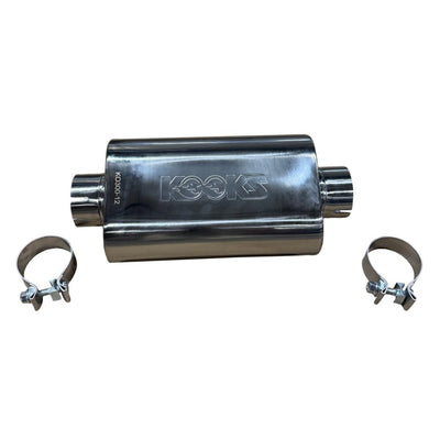 3 in. Oval Clamp In Center/Center Muffler<br>12 in. Long Body
