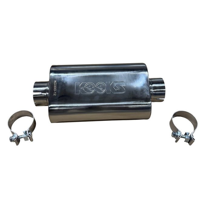 3 in. Oval Clamp In Center/Center Muffler<br>12 in. Long Body