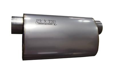 3 in. Oval Offset/Offset Muffler 14 in. Long Body<br>Stainless Steel