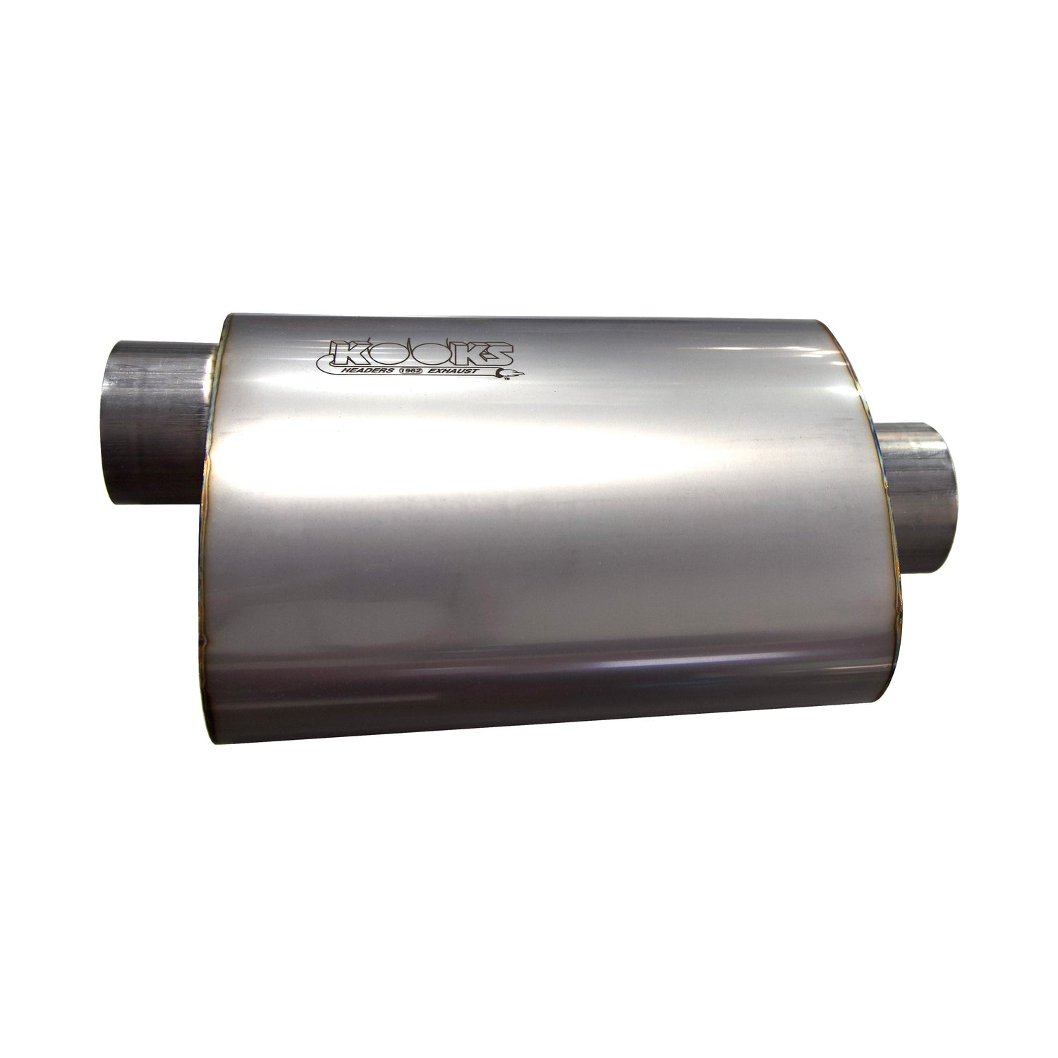 3 in. Oval Center/Offset Muffler 12 in. Long Body<br>Stainless Steel