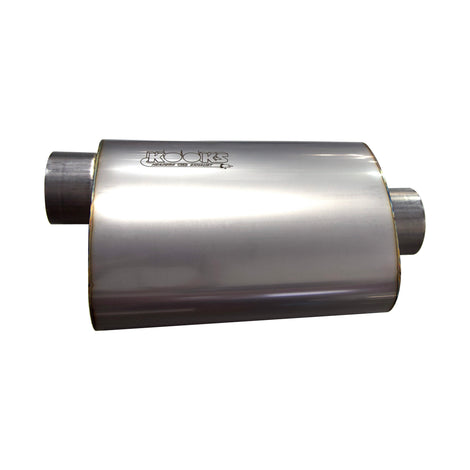 3 in. Oval Center/Offset Muffler 12 in. Long Body<br>Stainless Steel