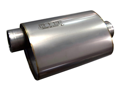 3 in. Oval Center/Offset Muffler 12 in. Long Body<br>Stainless Steel