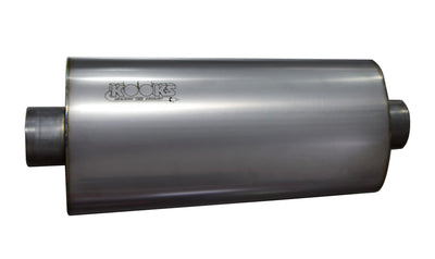 3 in. Oval Center/Center Muffler 18 in. Long Body<br>Polished Stainless Steel