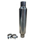 2-1/2 in. Round Clamp In Muffler 14 in. Long<br>Polished Stainless Steel