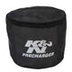 PreCharger Round Straight Air Filter Wrap Black <br> Universal Fit