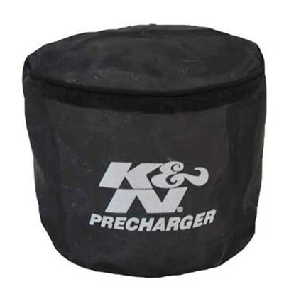 PreCharger Round Straight Air Filter Wrap Black <br> Universal Fit