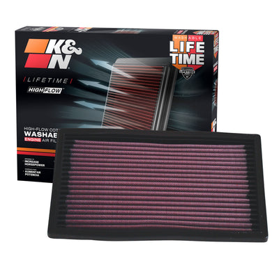 High-Flow Drop-In Replacement Air Filter <br> 91-96 Ford Escort, 90-94 Mazda Protege 323, 91-95 Tracer